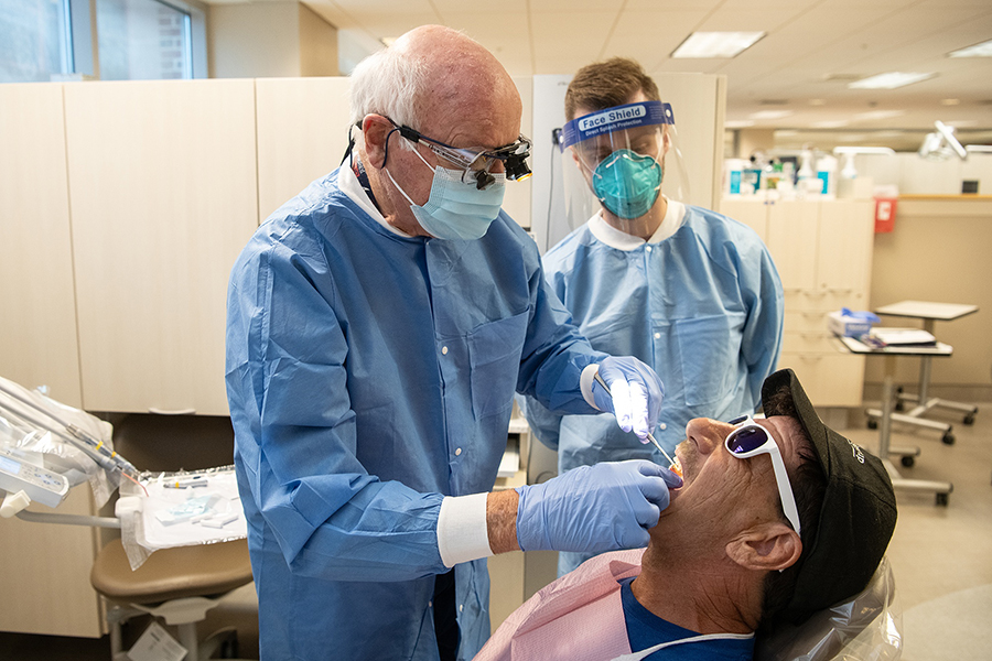 School of Dentistry provides dentures to senior patients through a grant program