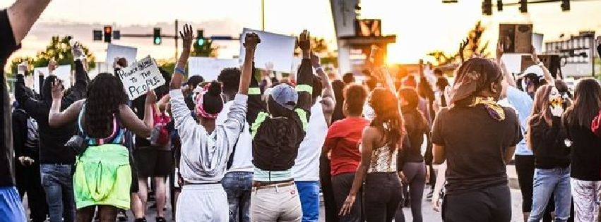 Anti-violence protestors