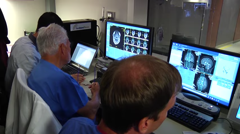 MRI images provide doctors with a real-time temperature map of the area being treated to precisely pinpoint the target and to apply a high enough temperature to ablate it.