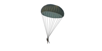 Illustration of a person parachuting