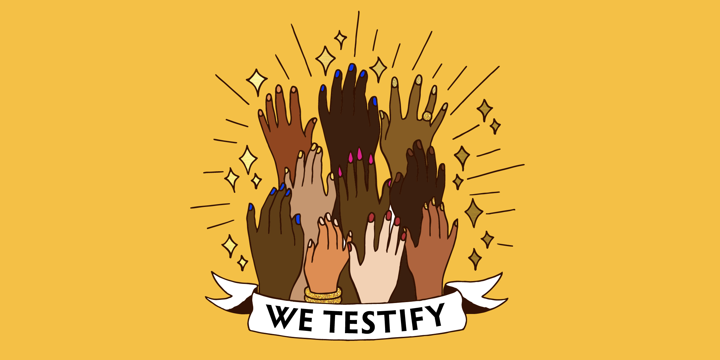 We Testify logo