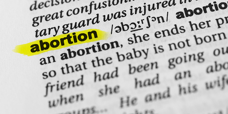 Abortion in the dictionary