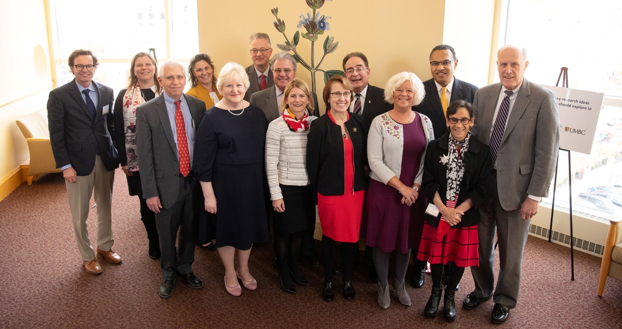 Gero Faculty and Staff posing at celebration 