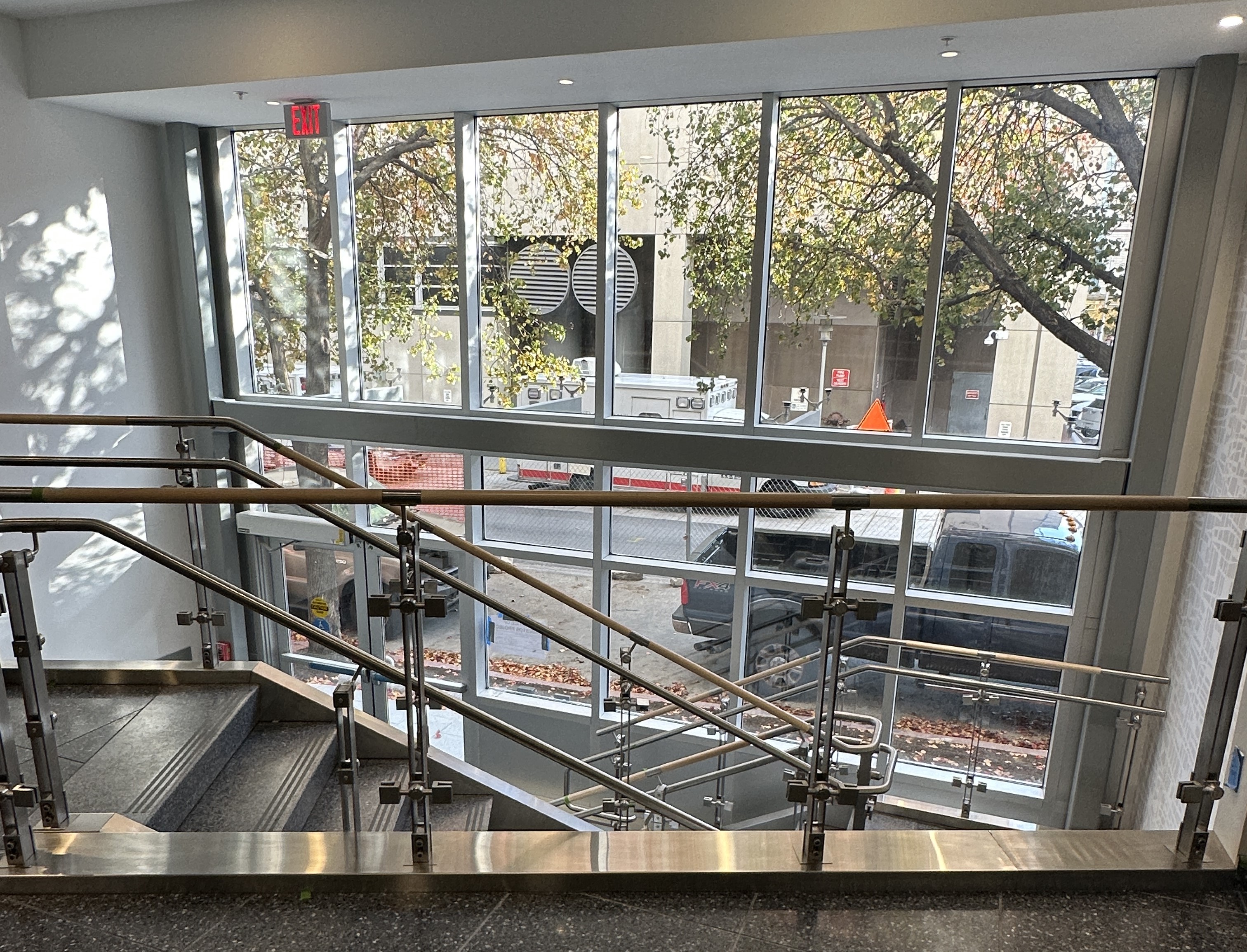 photo of renovated lobby of Howard Hall