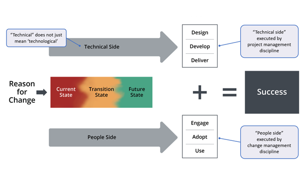 comparing change management and project management