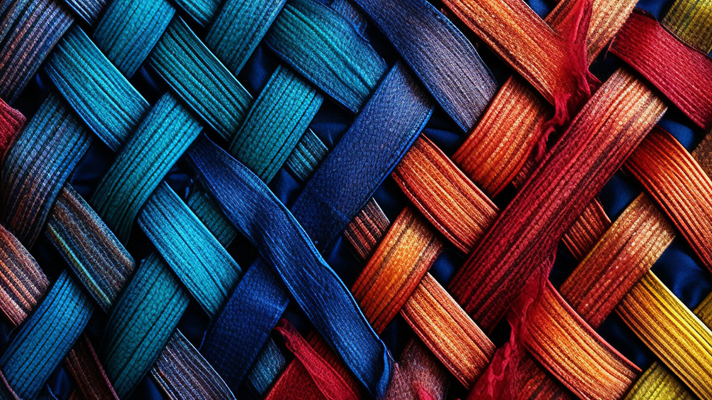 Colored cotton weaving