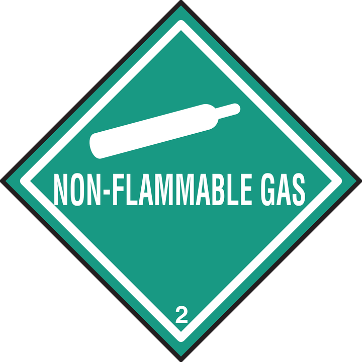 Non Flammable Gas Sign