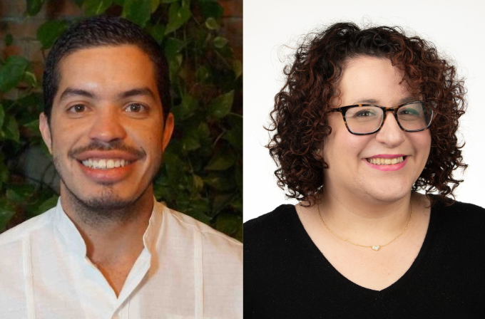 Headshots of a man and woman