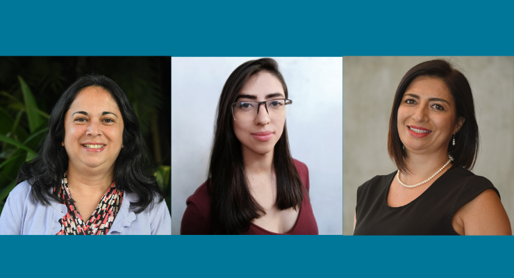 Headshots of three Costa Rican women