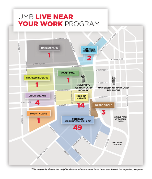 Map of the live near your work program