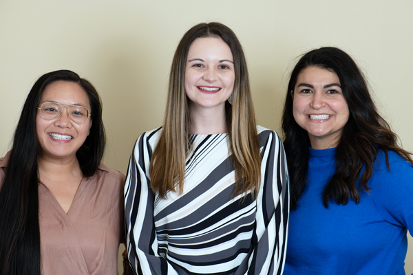 (l-r) Angela Ober, Elizabeth Main, and Anna Borgerding