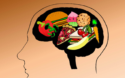 Brain thinks about food