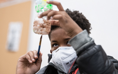 Thanks to a partnership with the University of Maryland, Baltimore’s (UMB) newest department, the Office of Sustainability, the PAL kids got to participate in several hands of activities while learning about conserving the environment.