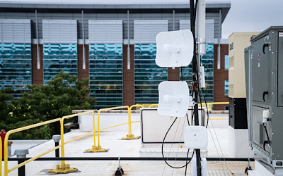 The University of Maryland, Baltimore's Community Engagement Center is partnering with Project Waves to install Wi-Fi towers across West Baltimore to provide free internet access to hundreds of families.