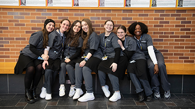 Students posing for a photo