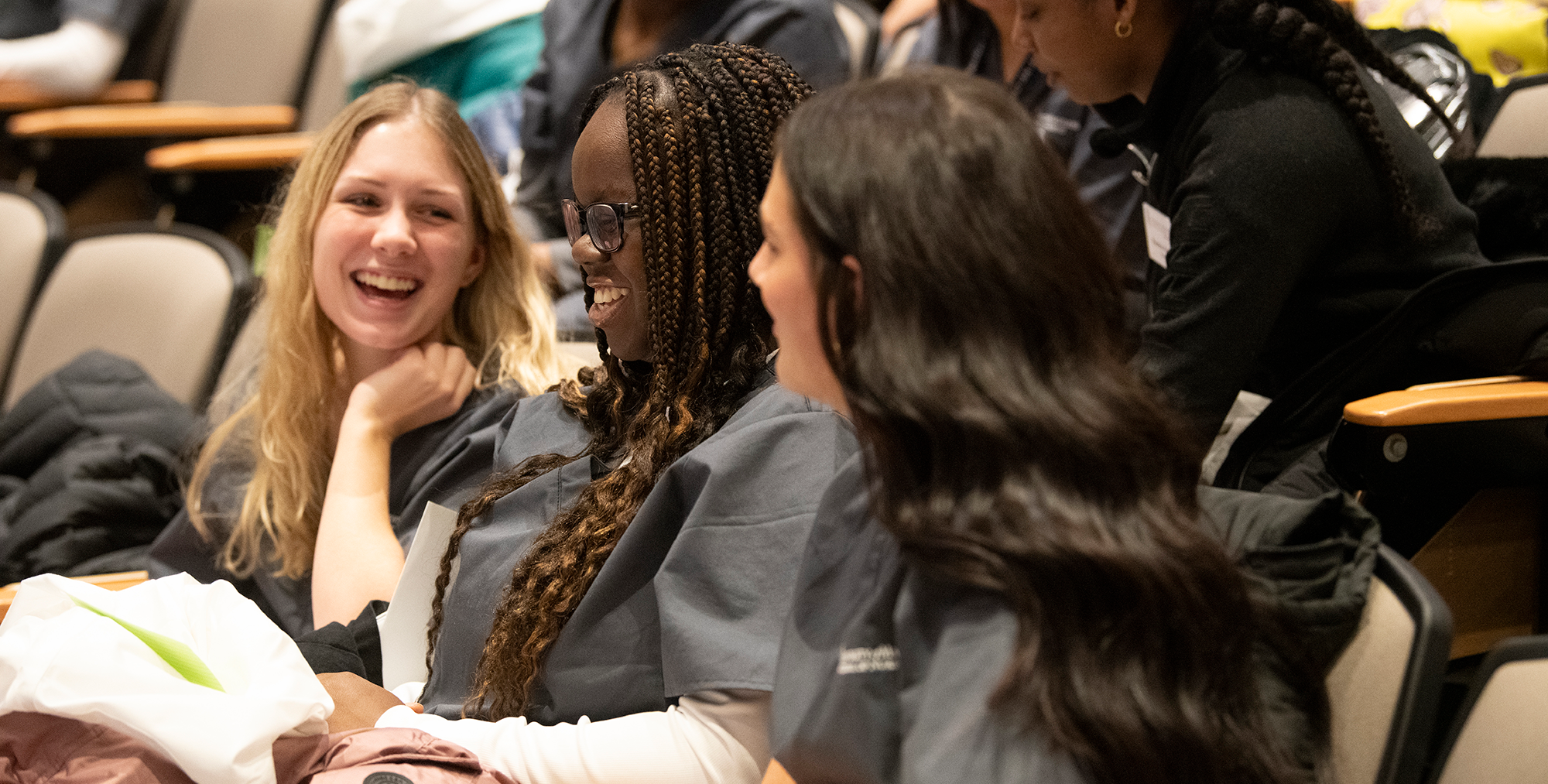 Students Laughing Together