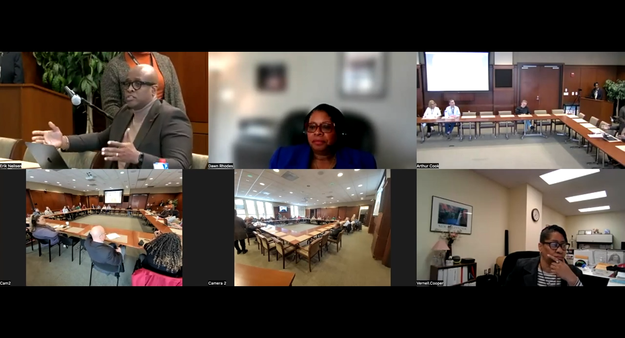 A screenshot of the March 28 Future of Work Town Hall