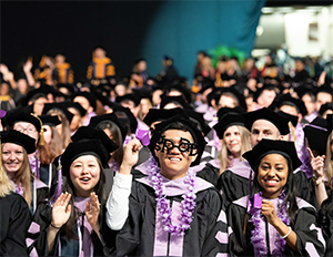 Students at Commencement