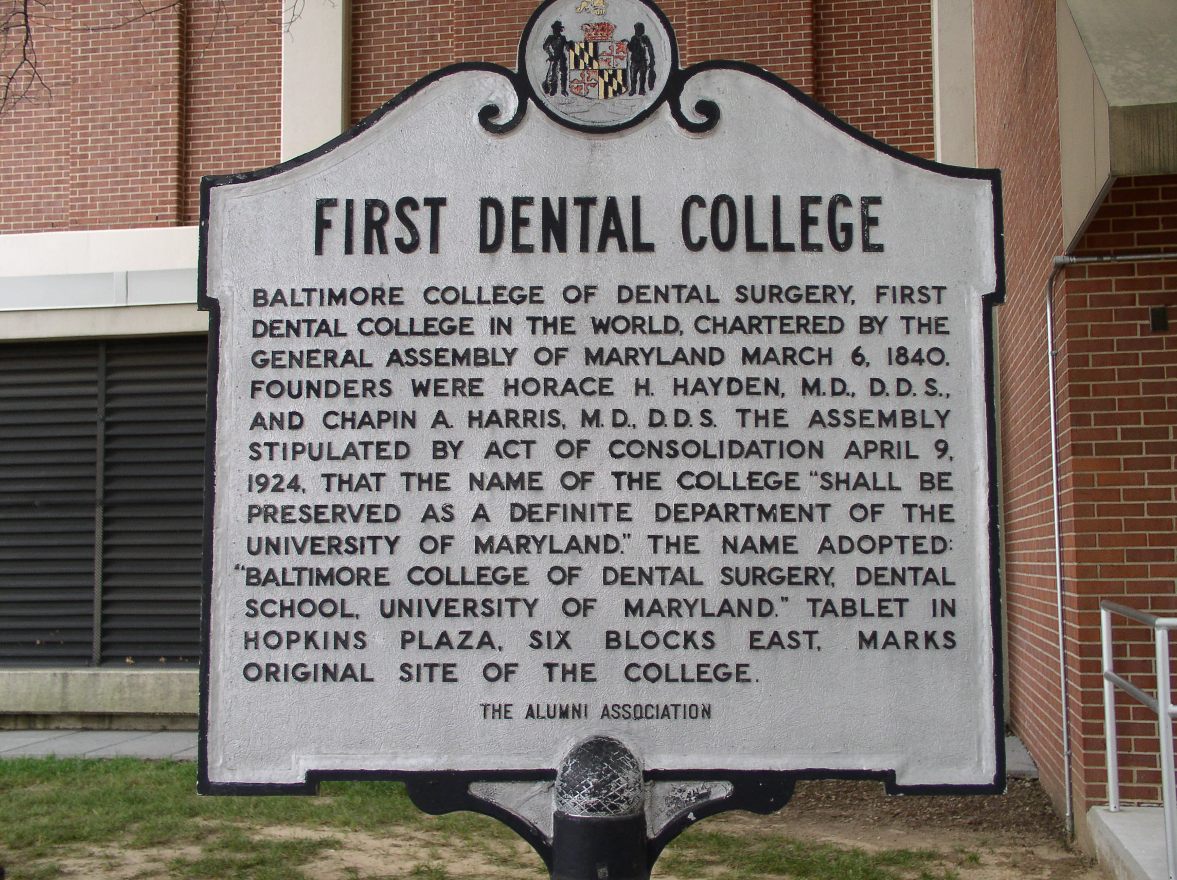 First Dental College Sign