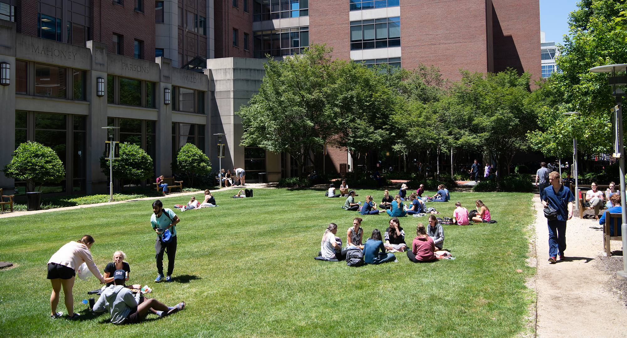 Students outside